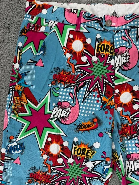 "Partoon" Golf Shorts from Royal & Awesome - Loud and Funky -Men's Sz. 40 - VGUC - Picture 3 of 9